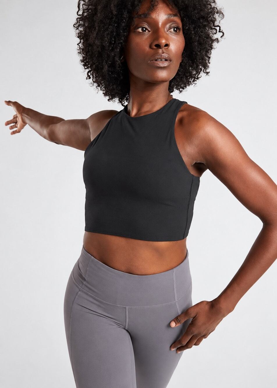 Athleta Women’s Conscious Crop Bra A-C Black Small